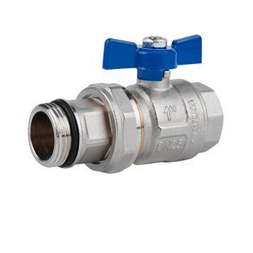 фотографія Кран кульовий "Американка" Icma Blue 1" з антипротіканням прямий №215
