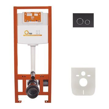 фото Набор инсталляция 4 в 1 Qtap Nest ST с круглой панелью смыва QT0133M425M11V1146MB
