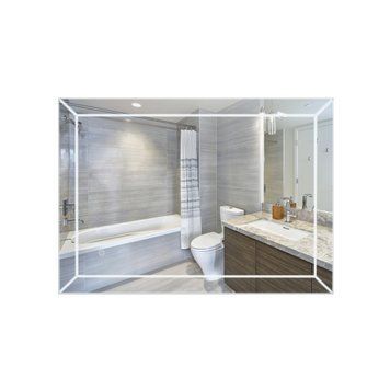 фото Зеркало Qtap Aries 800х600 с LED-подсветкой Touch, диммер, рег. яркости Reverse QT037816016080W