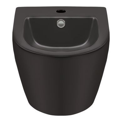 фото Биде подвесное Qtap Robin 495х370х325 Matt black QT1355046FMB