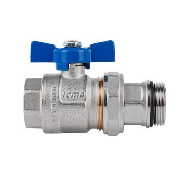 фото Кран шаровой "Американка" Icma Blue 1" с антипротечкой прямой №215