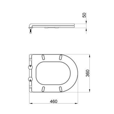 фото Сиденье для унитаза Qtap (Robin, Scorpio) с микролифтом Slim QT99HY2049W