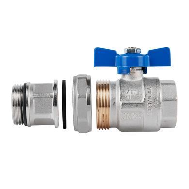 фото Кран шаровой "Американка" Icma Blue 1" с антипротечкой прямой №215