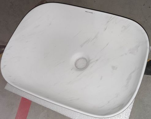 фото Раковина накладна Mixxus Premium DIVERSE-0112 MARBLE 455х325х135mm (MP6543)