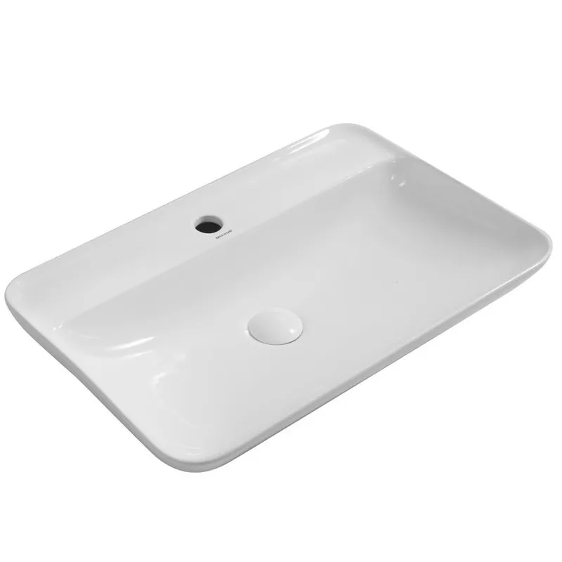 фото Раковина накладна Mixxus Premium BEVEL-0203 600х405х120mm з отвором під змішувач (MP6513)