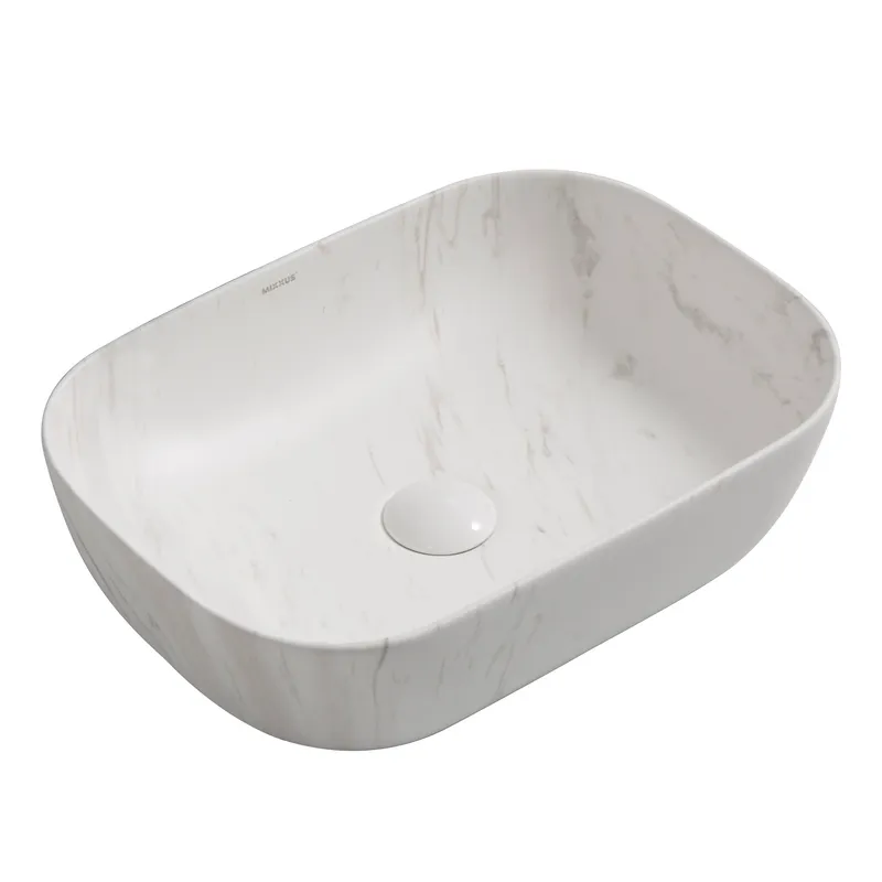фото Раковина накладна Mixxus Premium DIVERSE-0112 MARBLE 455х325х135mm (MP6543)