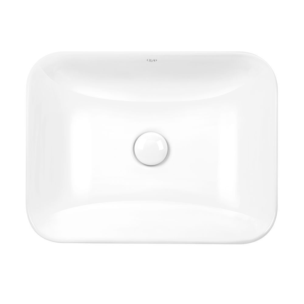 фото Раковина Qtap Scorpio 500х380х145 White с донным клапаном QT1411K490W