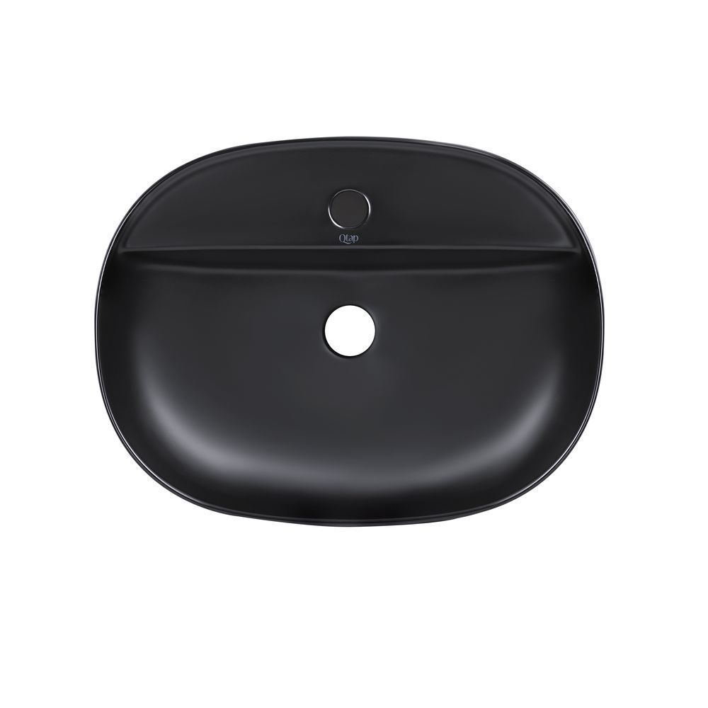 фото Раковина-чаша Qtap Scorpio 500х385х120 Matt black QT142202MBMBN