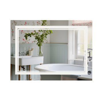 фото Зеркало Qtap Cardinal 1000х700 с LED-подсветкой Touch, с антизапотеванием, с диммером, рег. темп. цвета (3000-6500K) QT0478C10070
