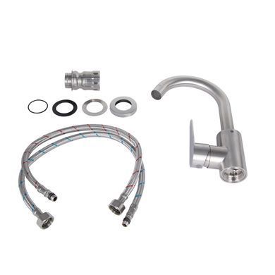 фото Смеситель для кухни Lidz Vida 015F2 (k35) LDVID015F2NKS43353 Nickel
