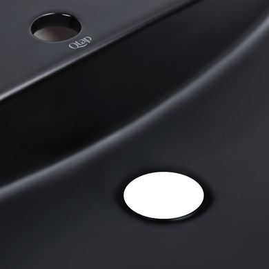 фото Раковина-чаша Qtap Scorpio 500х385х120 Matt black QT142202MBMBN