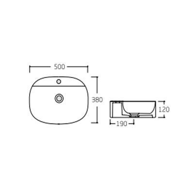 фото Раковина-чаша Qtap Scorpio 500х385х120 Matt black QT142202MBMBN