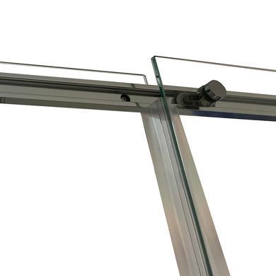 фото Душова кабіна без піддону KOER SR SC03-90x90x200-TR-01 прозоре скло EASY CLEAN 6мм хром (KR5356)