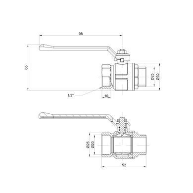 фото Кран шаровой Icma 1/2" прямой №350