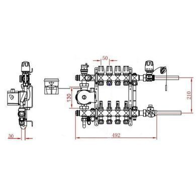 фото Коллекторная группа SD Forte 1" 10 выходов SFE00110