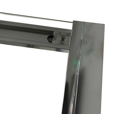 фото Душова кабіна без піддону KOER SR SC03-90x90x200-TR-01 прозоре скло EASY CLEAN 6мм хром (KR5356)