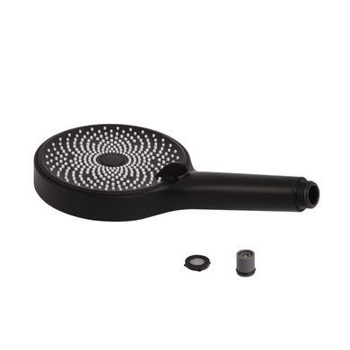 фотографія Лейка для ручного душа Qtap Rucni D 130 мм округлая QTRUC125BLM45953 Black Matt