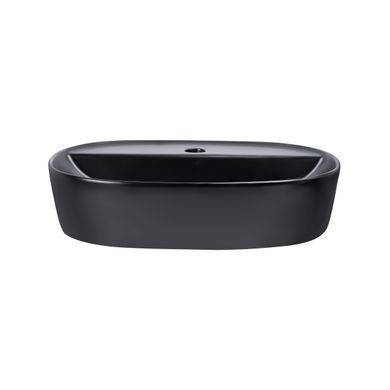 фото Раковина-чаша Qtap Scorpio 500х385х120 Matt black QT142202MBMBN
