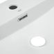 Комплект Qtap Nando LT: Раковина подвесная прямоугольная 600х440х130 мм White + Донный клапан PU02O