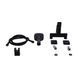 Змішувач для ванни Qtap Gemini (з душовим гарнітуром) QTGEM259BLM45682 Black Matt