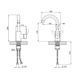 Смеситель для кухни Lidz Vida 015F2 (k35) LDVID015F2NKS43353 Nickel