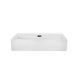 Комплект Qtap Nando LT: Раковина подвесная прямоугольная 600х440х130 мм White + Донный клапан PU02O