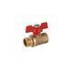 фото Кран шаровой STA 1/2" ВН PN30 бабочка, латунный
