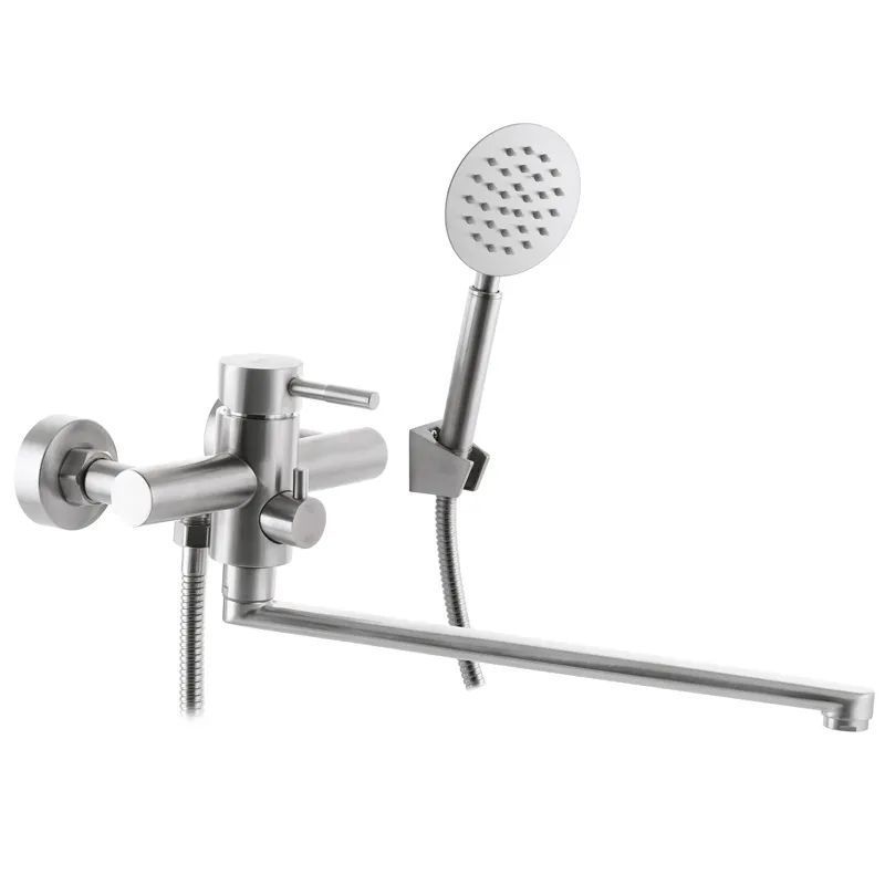 фотографія Змішувач для ванни з нерж. стали SUS304 ZERIX SUS-006 (EURO) (ZX3149)
