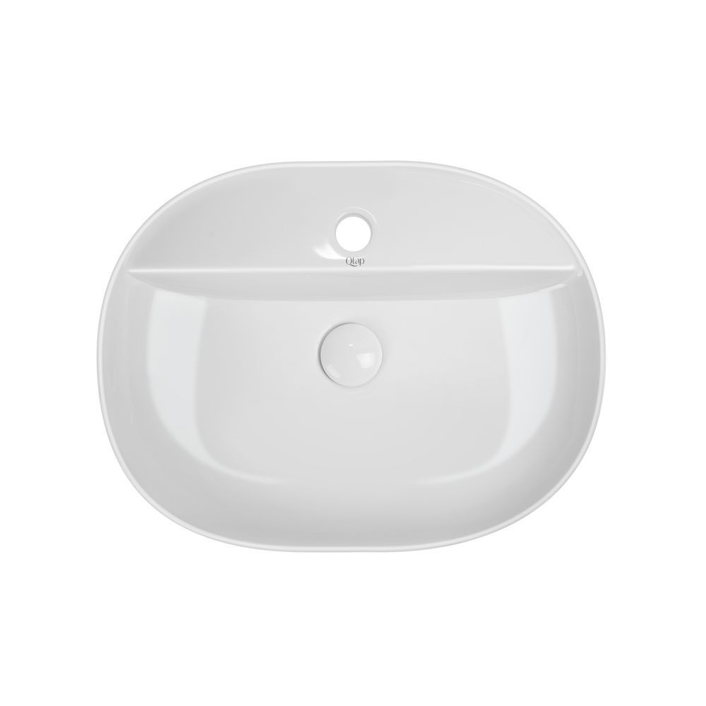 фото Раковина-чаша Qtap Scorpio 505x385x120 White с донным клапаном QT14112202W
