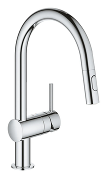 фото Змішувач для кухні з висувним виливом Grohe Minta (32321002)