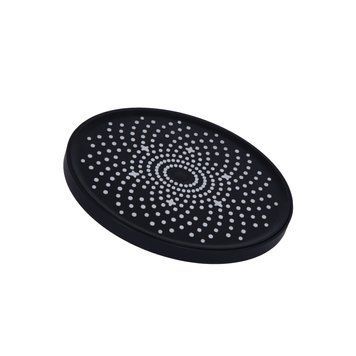 фотографія Лейка для верхнего душа Qtap Hlavova D 230 мм округлая QTHLA107BLM45788 Black Matt