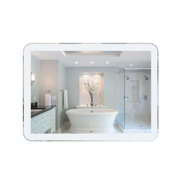 фотографія Дзеркало Qtap Swan 1000х700 з LED-підсвічуванням Touch, димер, рег. яскравості QT1678141470100W
