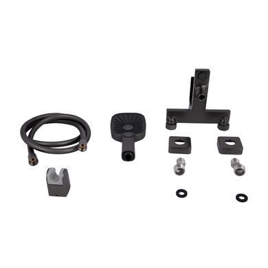 фото Смеситель для ванны Qtap Gemini (c душевым гарнитуром) QTGEM259GMB45684 Gunmetal Black PVD