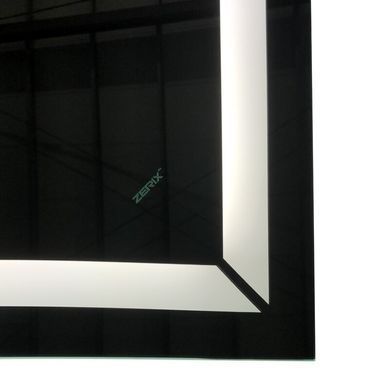фото Дзеркало ZERIX KUBIX MR04-80x60-REVERSE з LED Touch, Anti-fog, димером, рег. яскравості (ZX6054)