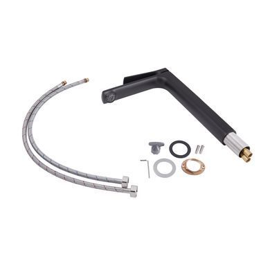 фото Смеситель для раковины Qtap Slavonice высокий QTSLA1042H103B Black Matt