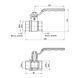 Кран кульовий Thermo Alliance Standart 1" 1/2 ВР для води (важіль) SD600NW40PN40