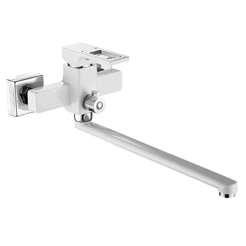 фото Змішувач для ванни Mixxus Premium DANTE 006 EURO White-Chrome (MI6794)