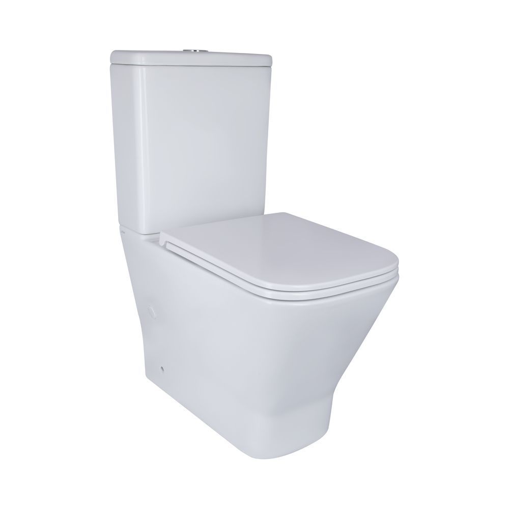 фото Унитаз-компакт Qtap Cardinal Ultra Quiet безободковый с сиденьем Soft-close QT04222168AUQ3W