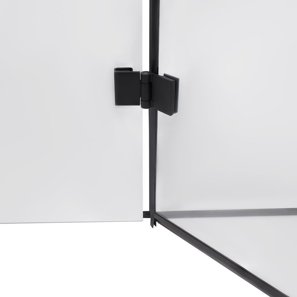 фото Душевая кабина Qtap Capricorn BLA1099SC6 90x90 см, стекло Clear 6 мм, покрытие CalcLess без поддона