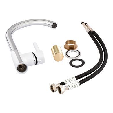 фотографія Змішувач для кухні Qtap Grand QTGRAWCR007F Chrome/White