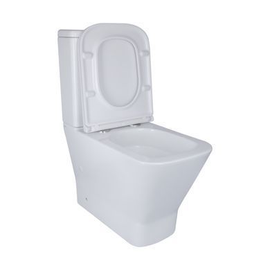 фотографія Унітаз-компакт Qtap Cardinal Ultra Quiet безободковий з сидінням Soft-close QT04222168AUQ3W