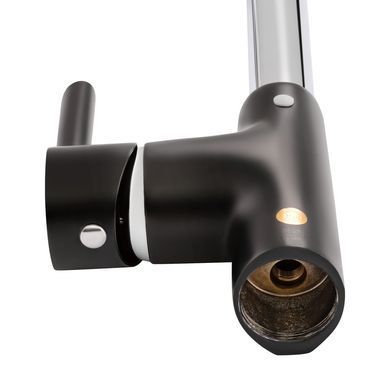 фотографія Смеситель для кухни Qtap Grand QTGRABCR007F Chrome/Black