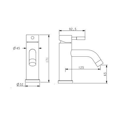 фото Смеситель для раковины Lidz Aria 0011F (k35) LDARI0011FBLA46092 Black