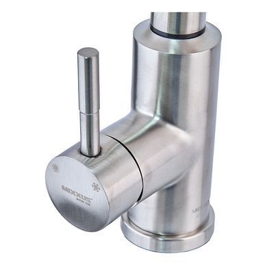 фотографія Змішувач для кухні сенсорний з висувною лійкою Mixxus LUX-014 Sensor (нерж. сталь) (MI6230)