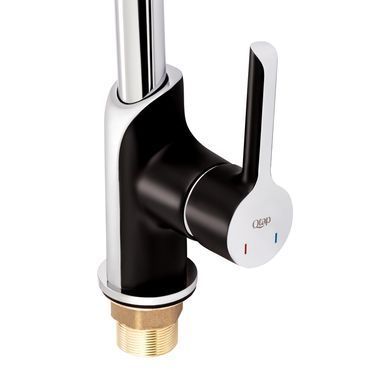 фотографія Смеситель для кухни Qtap Grand QTGRABCR007F Chrome/Black