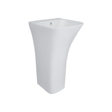 фото Раковина напольная моноблок Qtap Crow 450x435x835 White QT0511G315WN
