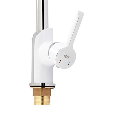 фотографія Змішувач для кухні Qtap Grand QTGRAWCR007F Chrome/White