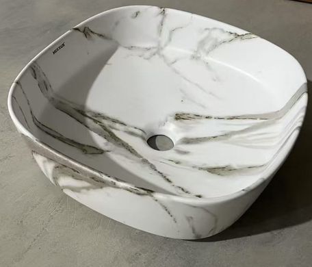 фото Раковина накладна Mixxus Premium DIVERSE-0104 MARBLE 370х370х135mm (MP6537)