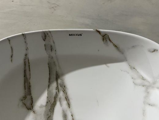 фото Раковина накладна Mixxus Premium DIVERSE-0104 MARBLE 370х370х135mm (MP6537)