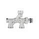 Кран радіаторний комбінований Icma 1/2" х3/4", нижнє підключення №877